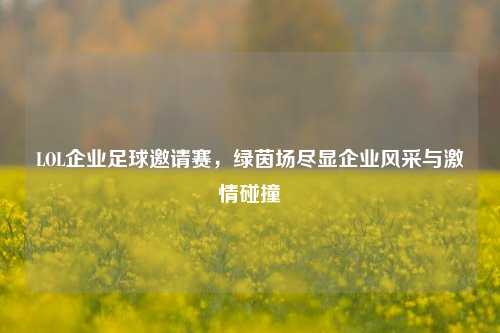 LOL企业足球邀请赛，绿茵场尽显企业风采与激情碰撞