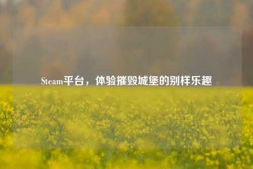 Steam平台，体验摧毁城堡的别样乐趣