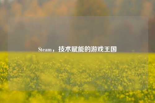 Steam,技术赋能的游戏王国